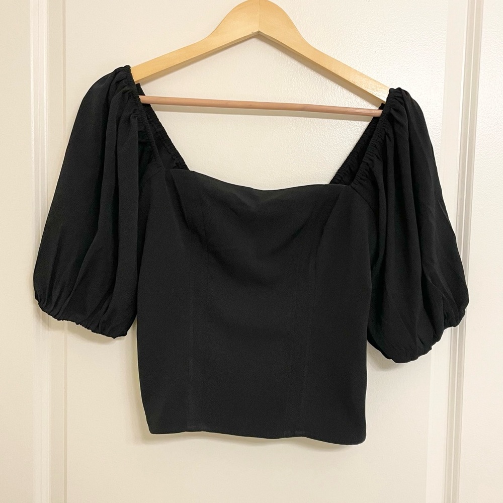Abercrombie & Fitch Puff Sleeve Top